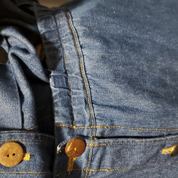 On The Rocks California Women's Denim Button-Down Long Sleeve & Skirt - Medium - Picture 6 of 11